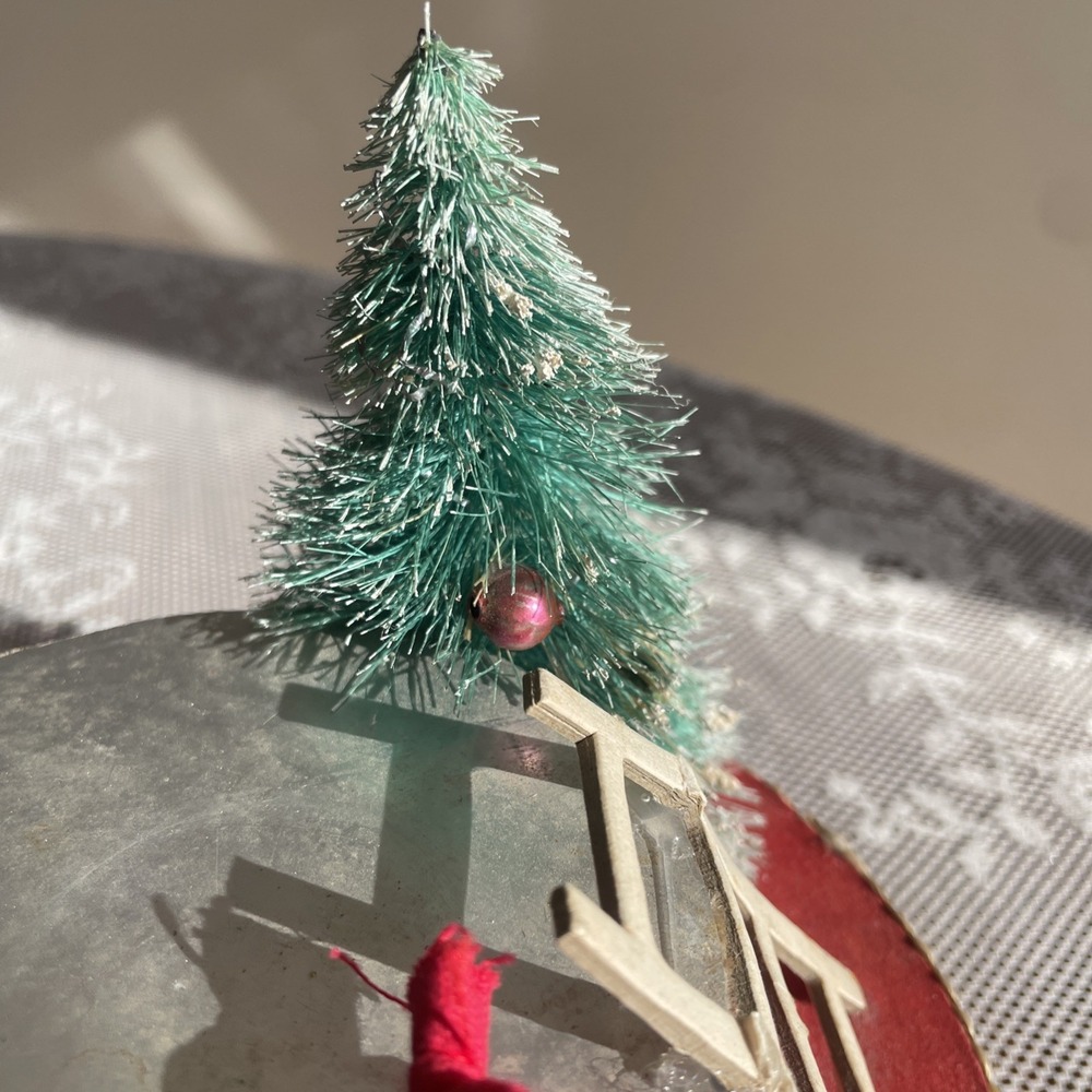 Vintage Musical Christmas Assemblage Stand Pixie Mercury Bead Bottle Tree Japan - Picture 8 of 16